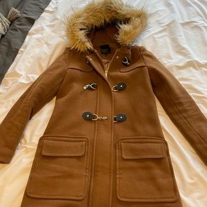 Dynamite Pea Coat with Fur hood